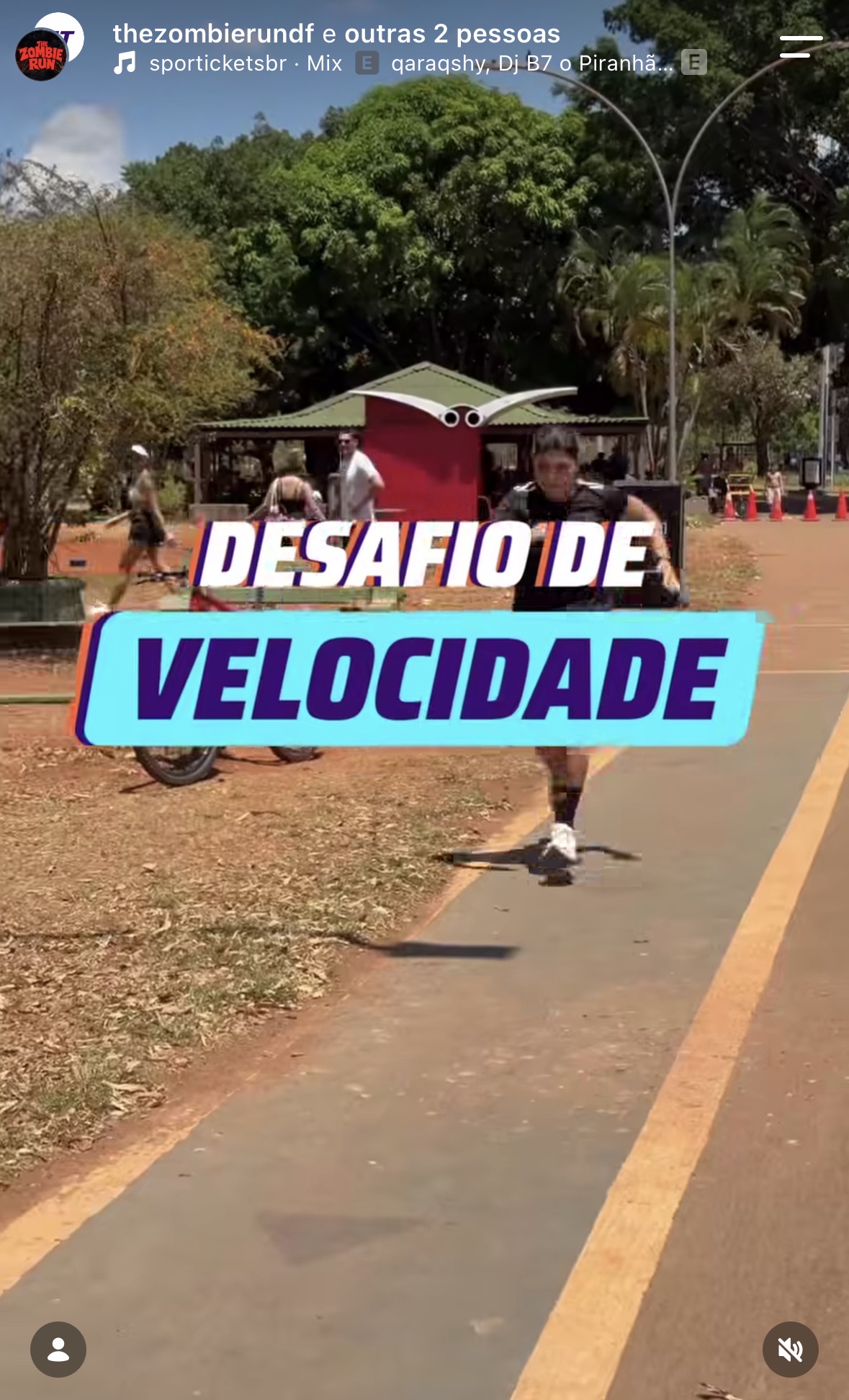 Capa real do reel Desafio de Velocidade da The Zombie Run